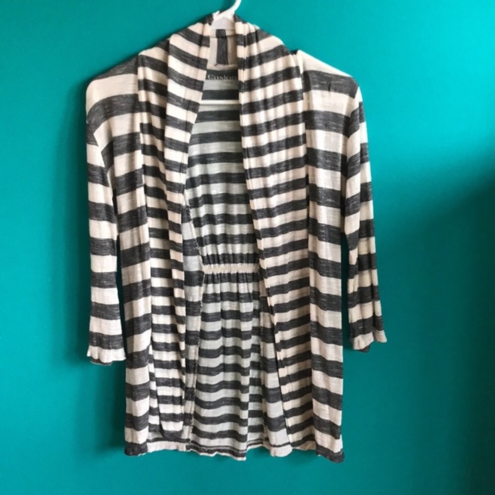 CASLON Open Front 3/4 Sleeve Cardigan
